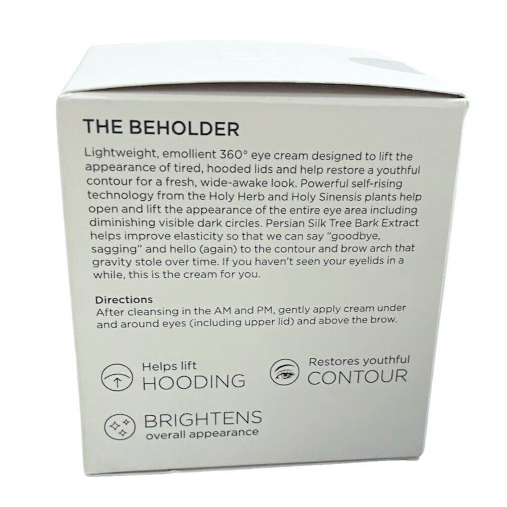 2-Beauty Bio Science THE BEHOLDER Lifting Eye & Lid Cream 0.5 fl oz  NEW SEALED! - Picture 3 of 3